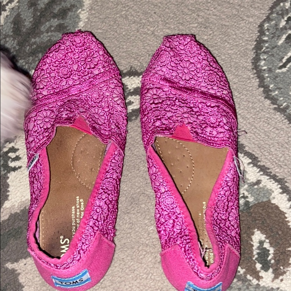 Gently used pink toms